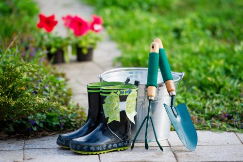 Improved garden layout and flow in a renovated Hainault outdoor space